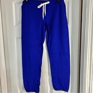 Monrow Supersoft Vintage Light Electric Blue Sweats Joggers